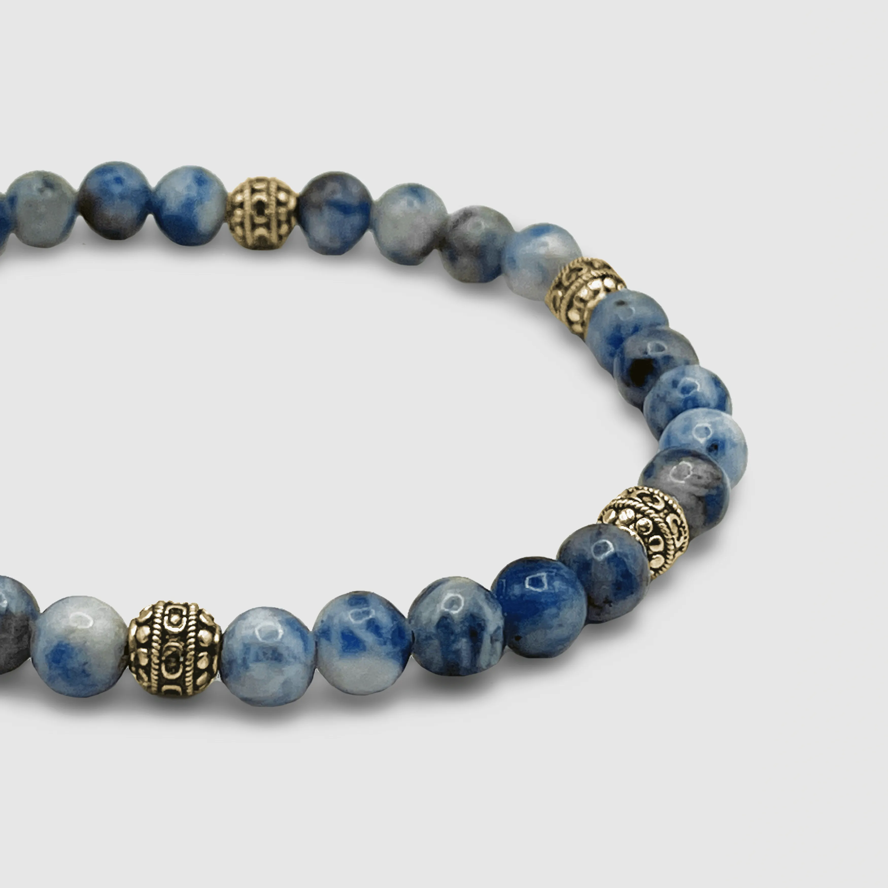 Sodalite Stone Bracelet (Gold)