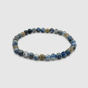 Sodalite Stone Bracelet (Gold)