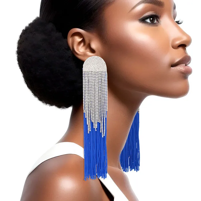 Tassel Long Fringe Glam Earrings for Women