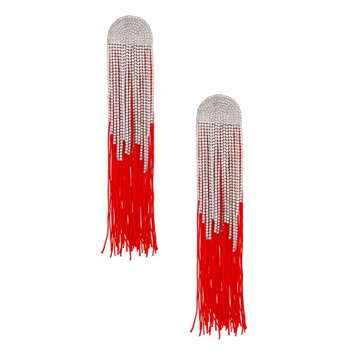 Tassel Long Fringe Glam Earrings for Women