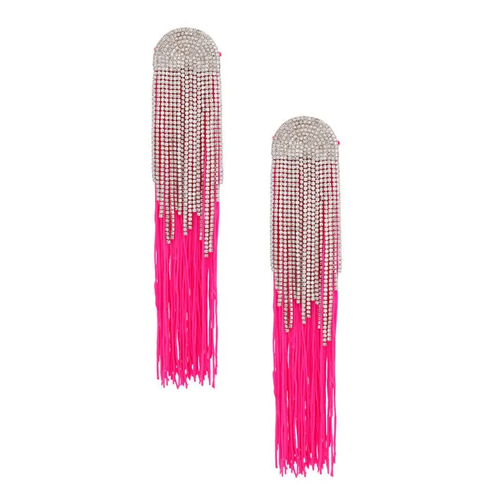 Tassel Long Fringe Glam Earrings for Women