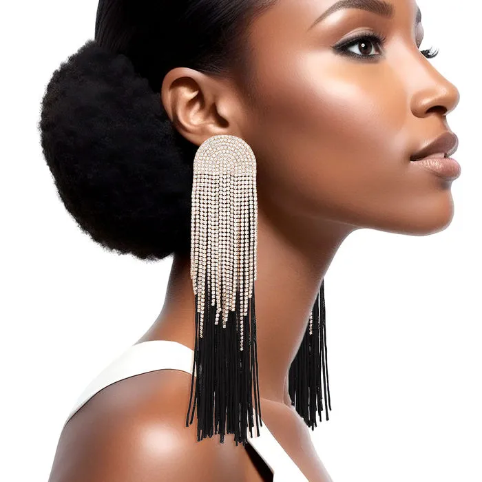 Tassel Long Fringe Glam Earrings for Women