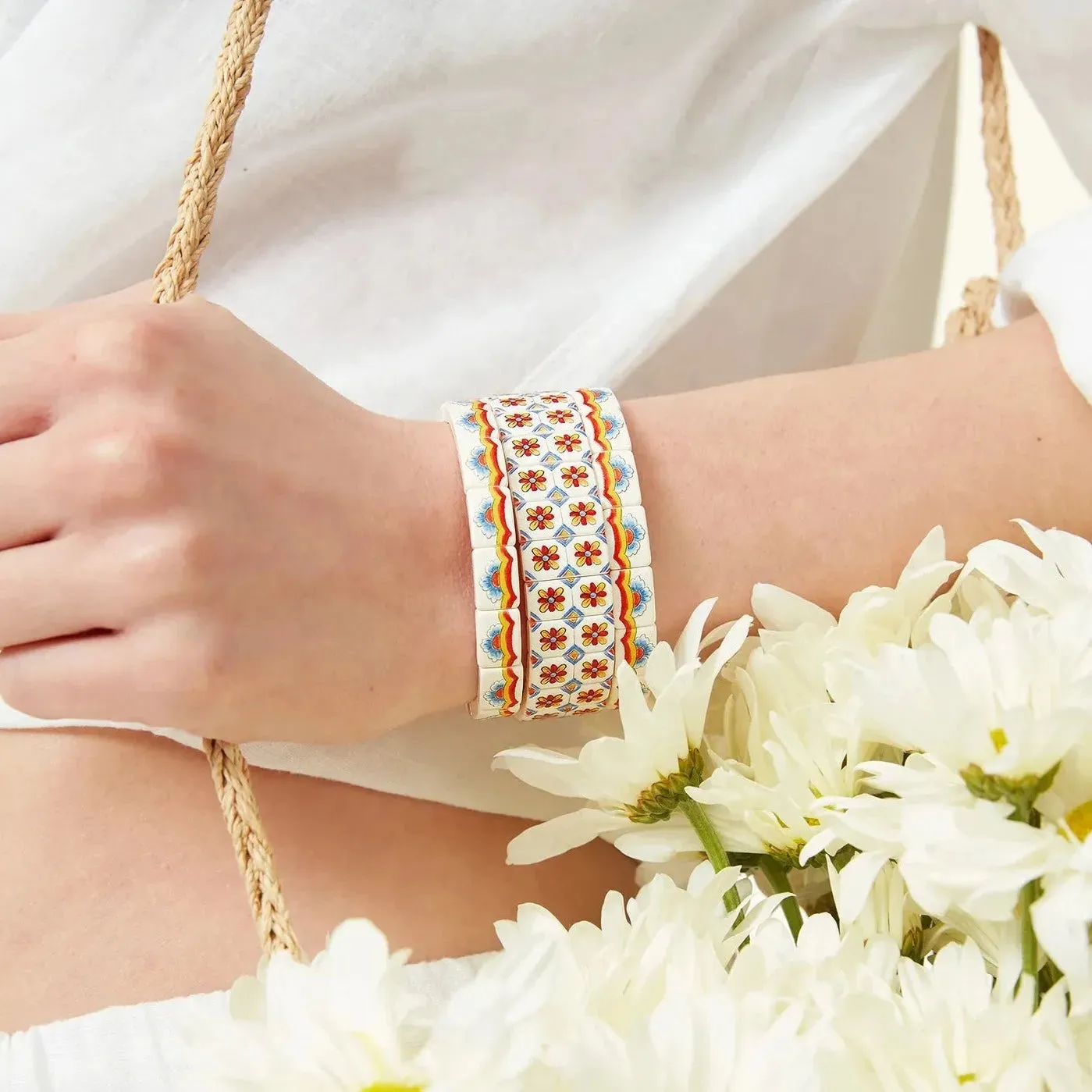 The Terrazzo Bracelet in Campania Trio