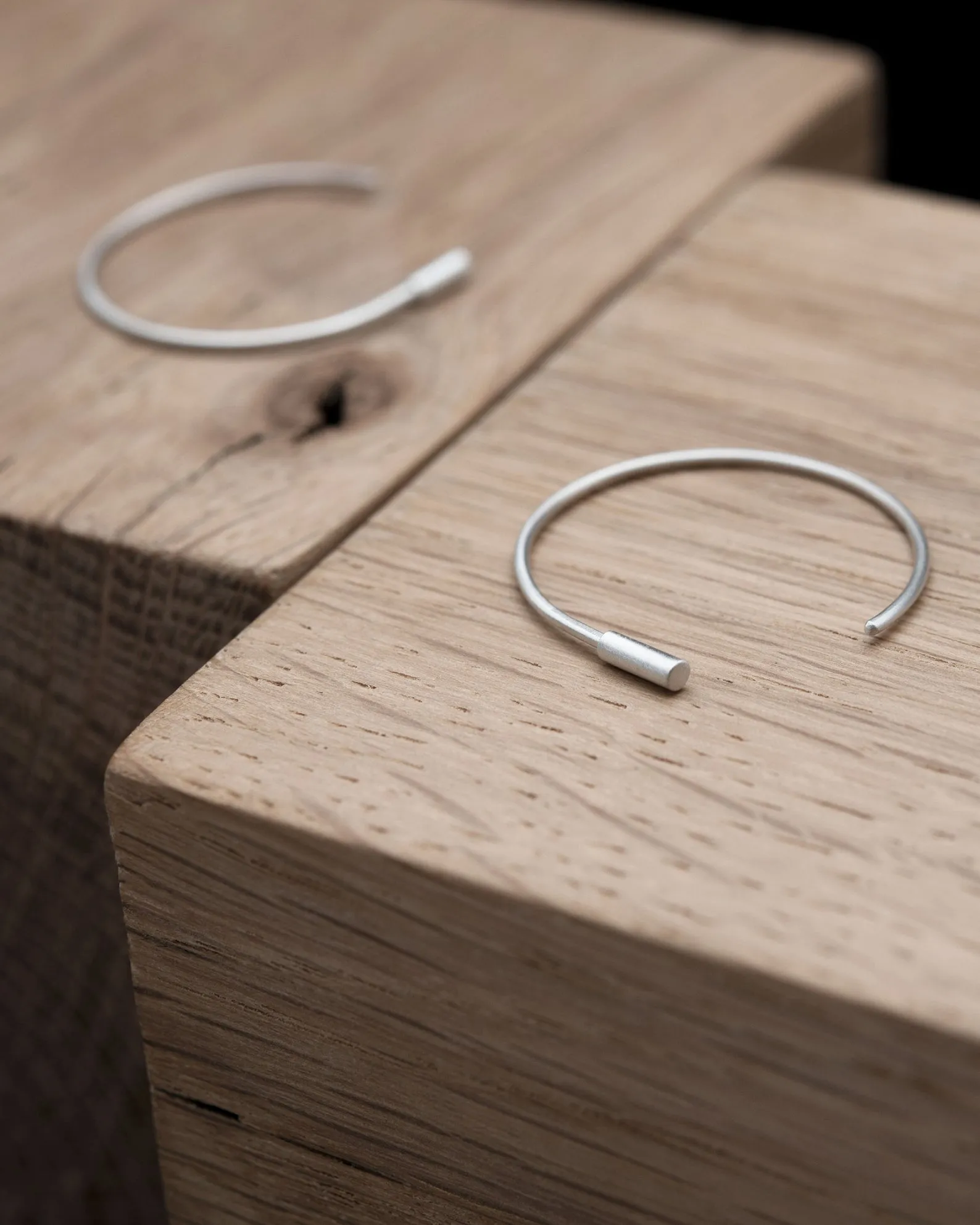 Timeless hoops in sterling silver N°13