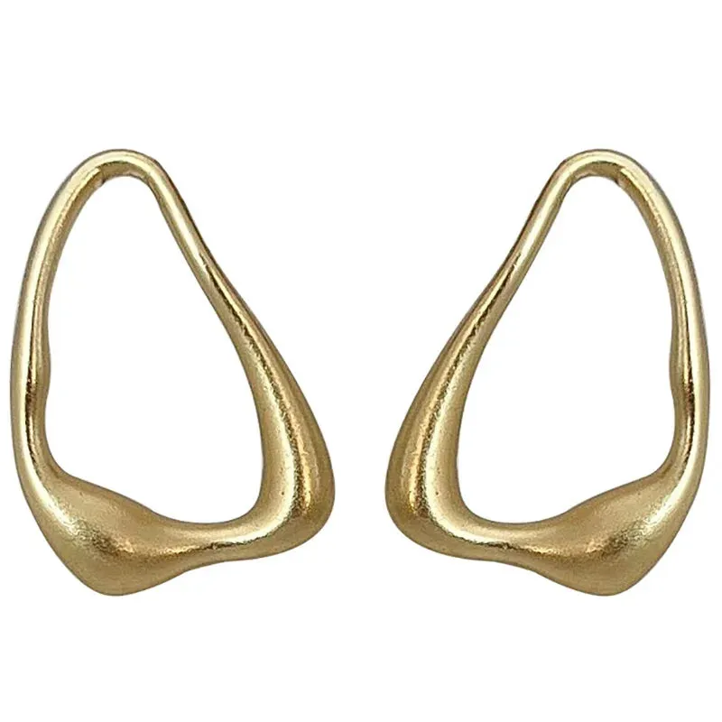 VAIGE Irregular Geometric Vintage Earrings in Silver and Gold