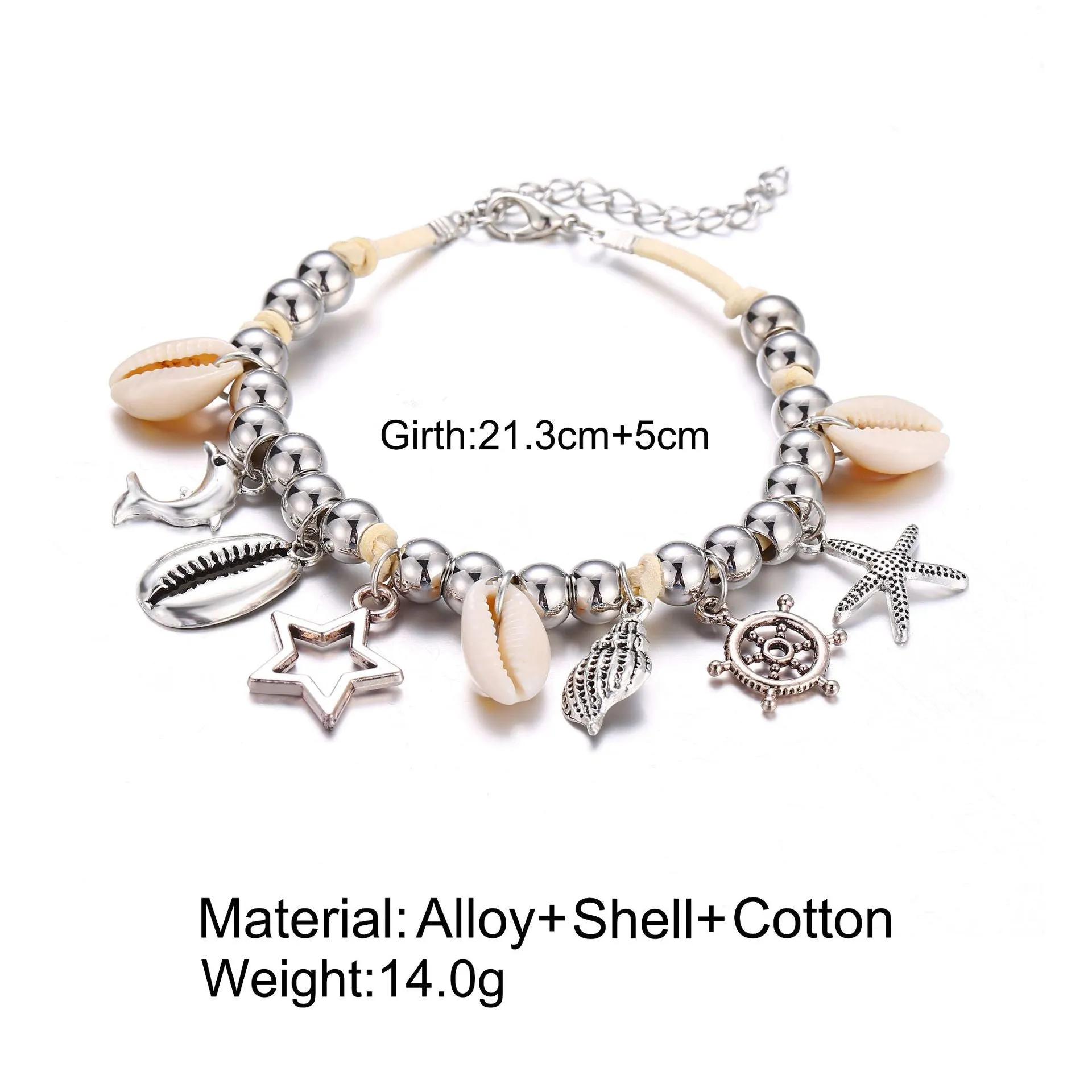 Women's bracelet anklet set